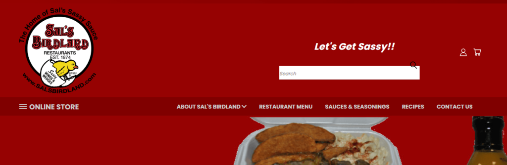 Homepage of the Sal's Birdland website /
Link: https://salsbirdland.com/