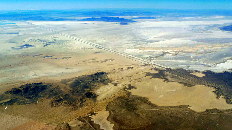 Sand Flats State Forest / Wikimedia Commons / Don Ramey Logan
Link: https://commons.wikimedia.org/wiki/File:Bonneville_Salt_Flats_aerial_photo_D_Ramey_Logan.jpg 