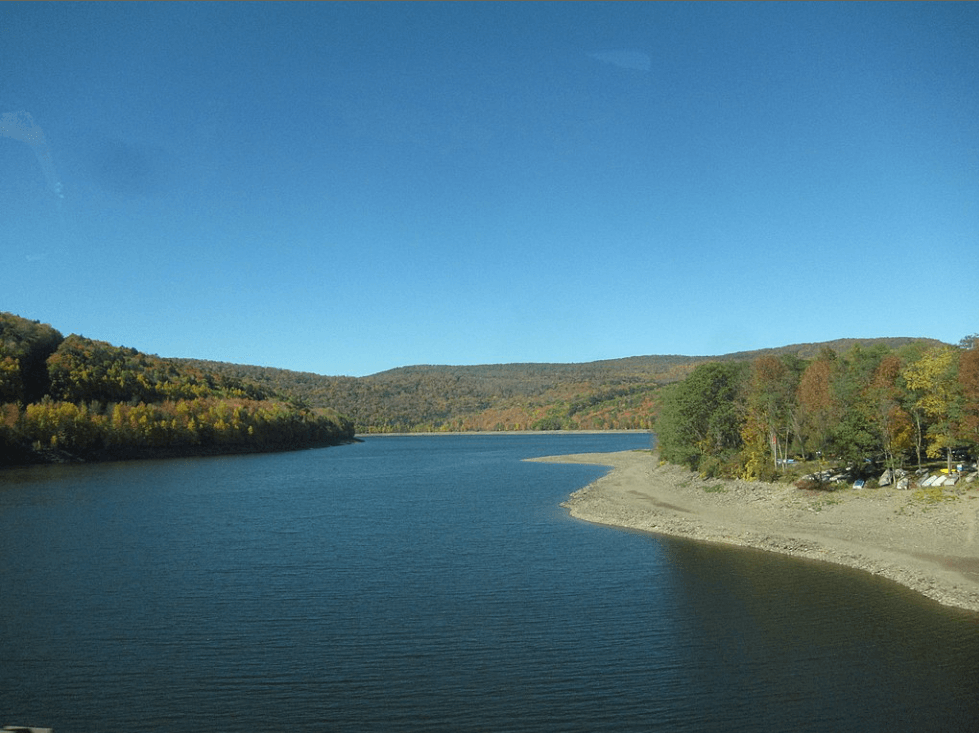 The Pepacton Reservoir near Downsville, NY, from the Route 30 bridge / Wikipedia / Shannon1

Link: https://en.wikipedia.org/wiki/Pepacton_Reservoir#/media/File:Pepacton_Reservoir.JPG