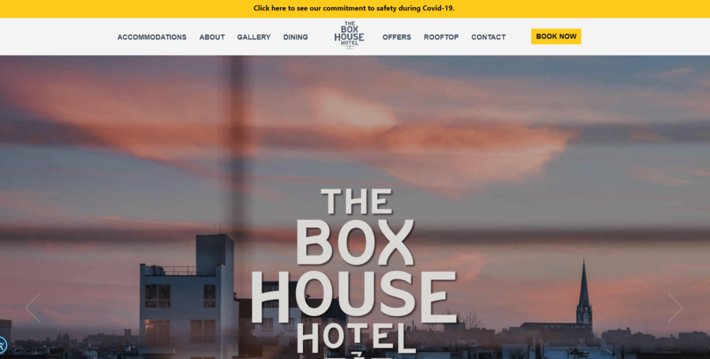 Homepage of The Box House Hotel / theboxhousehotel.com