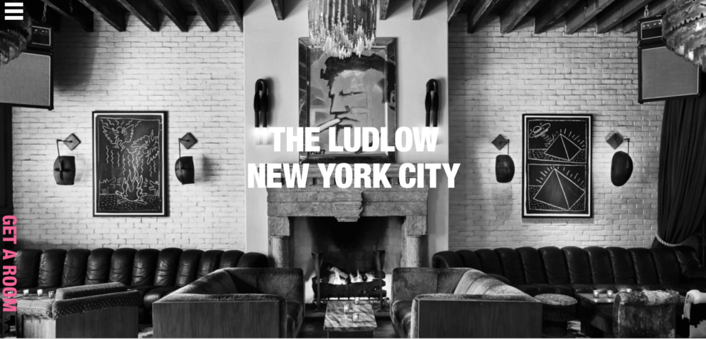 Homepage of the The Ludlow Hotel / ludlowhotel.com
