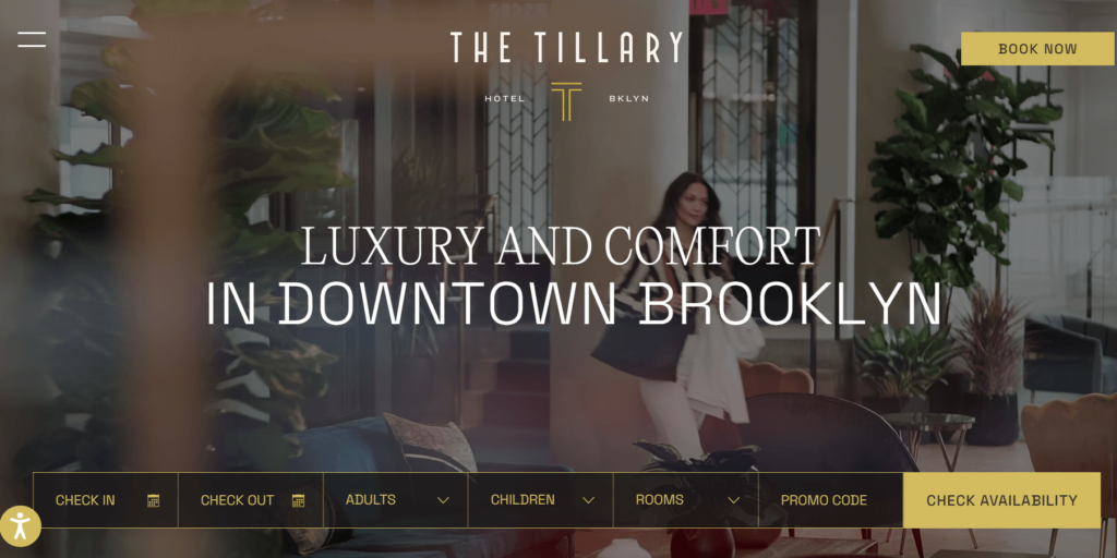 Homepage of The Tillary Hotel / tillaryhotelnyc.com