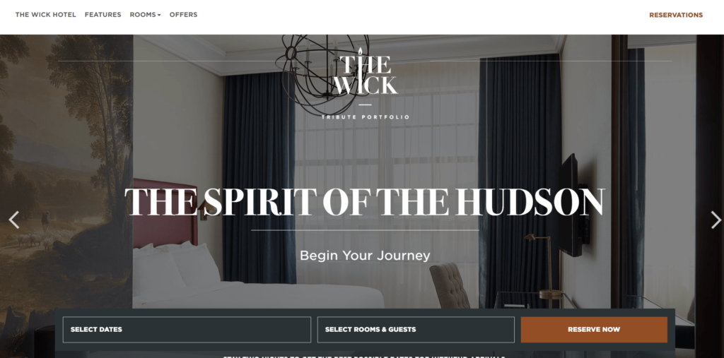 Homepage of the The Wick / thewickhotel.com
