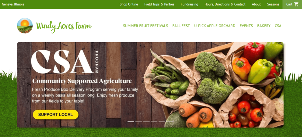 Homepage of Windy Acres Farm/ windyacresfarmstand.com