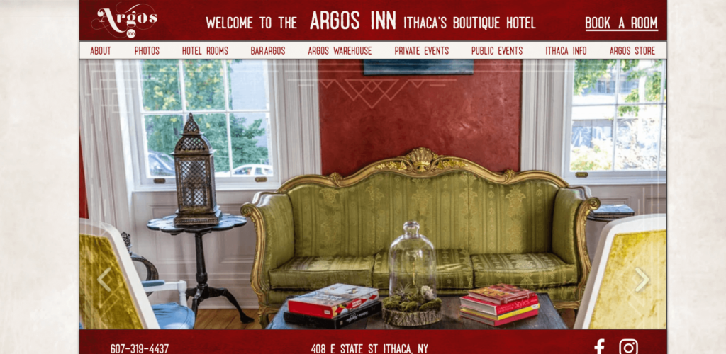 Homepage of the Argos Inn / argosinn.com