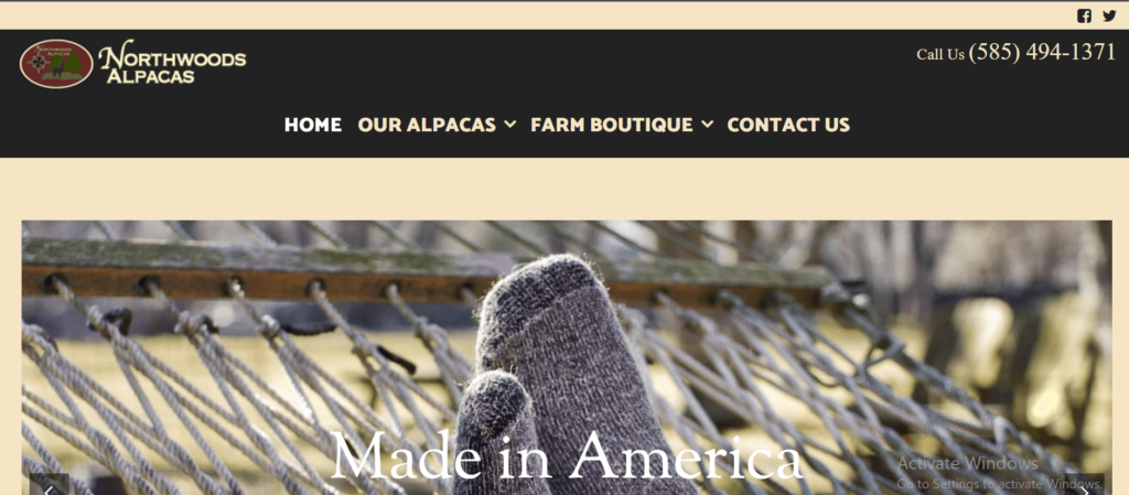 Homepage of Northwoods Alpacas / northwoodsalpacas.com