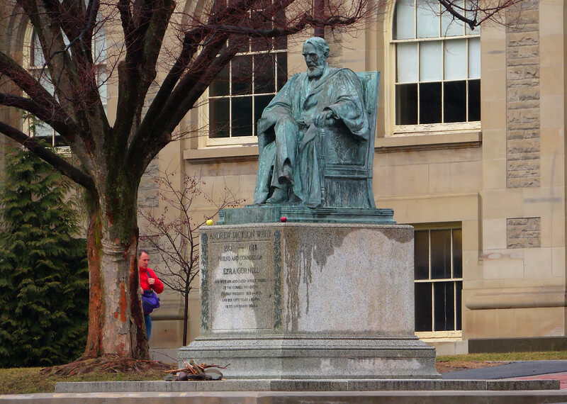 Andrew Dickson White Statue at the Cornell University / Flickr / Ken Lund
Link: https://flickr.com/photos/kenlund/40530956623