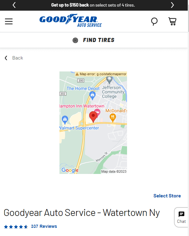 Homepage of Goodyear Auto Service website / goodyearautoservice.com

Link: https://www.goodyearautoservice.com/