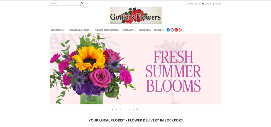 Homepage of Gould's Flowers & Gifts website / gouldsflowers.com

Link: https://www.gouldsflowers.com/
