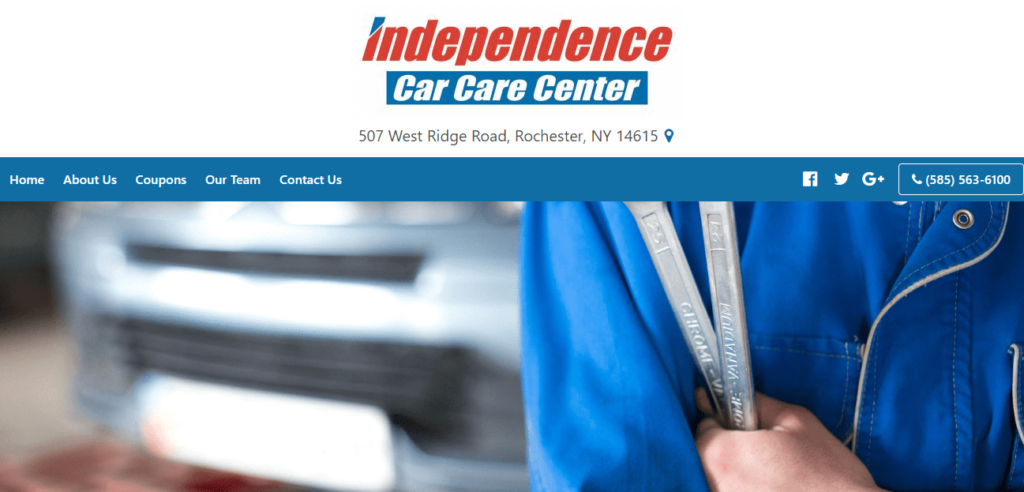 Homepage of Independence Car Care Center website / independencecarcarecenter.com

Link: https://www.independencecarcarecenter.com/
