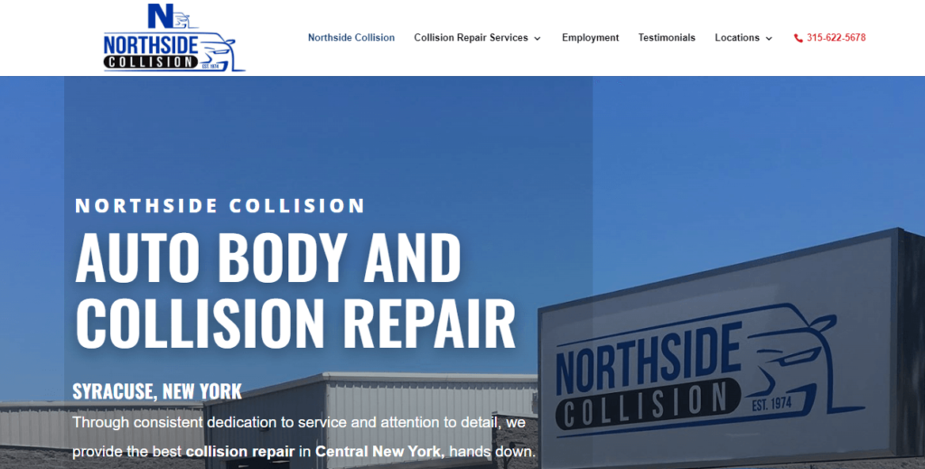 Homepage of Northside Collision Eastwood website / northsidecollision.com


Link: https://northsidecollision.com/
