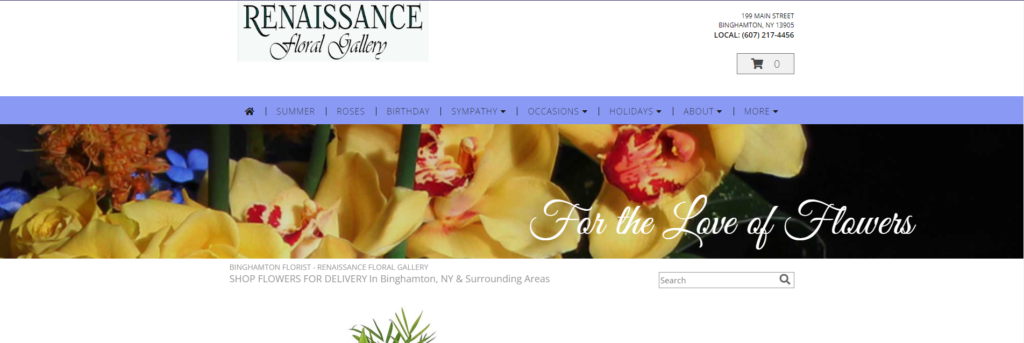 Homepage of Renaissance Floral Gallery website / renaissancefloralgallery.net

Link: https://www.renaissancefloralgallery.net/

