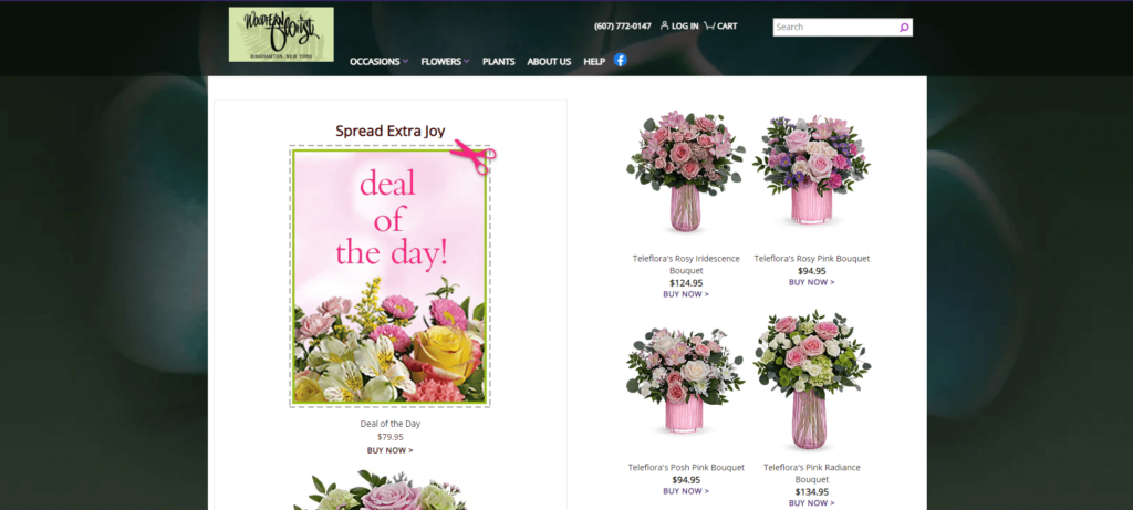 Homepage of Woodfern Florist website / woodfernflorist.net

Link: https://www.woodfernflorist.net/
