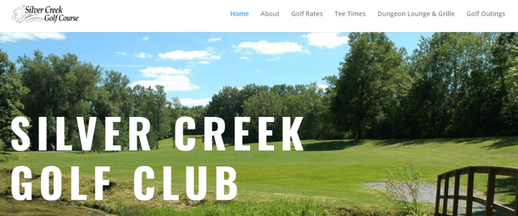 Homepage of the Silver Creek Course website /
Link: https://www.silvercreekgc.com/
